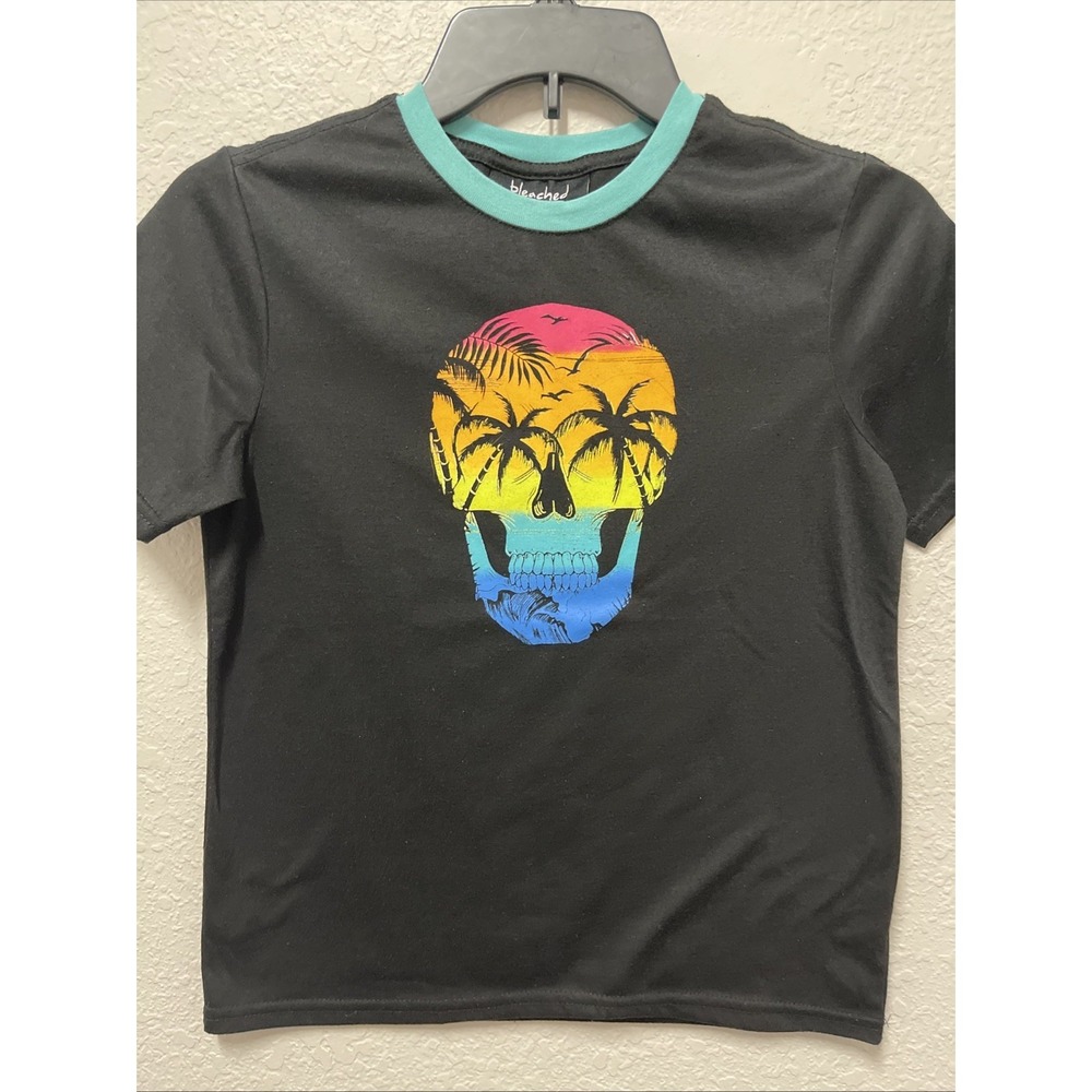 Bleached Brand Graphic T-shirt Sz. Medium